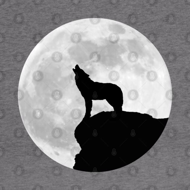 Wolf under the moon by Boss creative